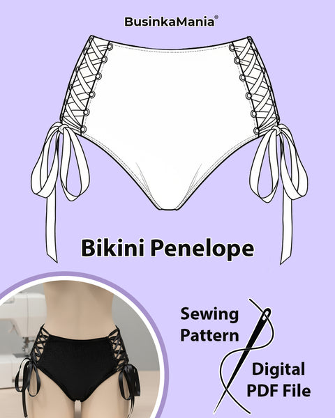 Bikini Panties "Penelope" Sewing Pattern – Beginner Friendly & Adjustable
