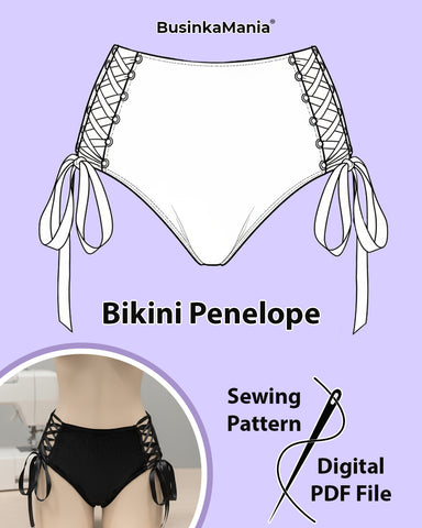 Bikini Panties "Penelope" Sewing Pattern – Beginner Friendly & Adjustable