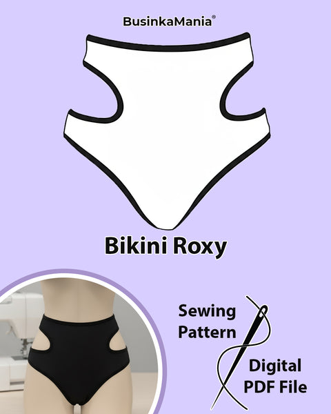 Beginner-Friendly Bikini "Roxy" Sewing Pattern – 2 in 1 Swimwear and Lingerie