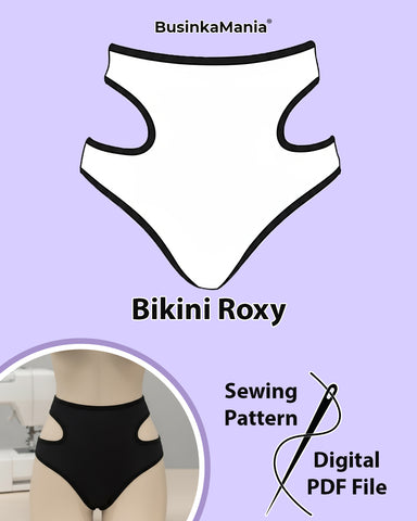Beginner-Friendly Bikini "Roxy" Sewing Pattern – 2 in 1 Swimwear and Lingerie
