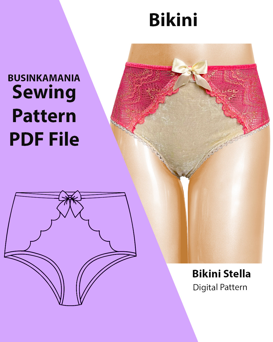 Bikini Stella Sewing Pattern – BusinkaMania