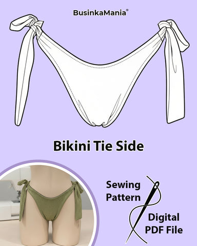 Bikini Tie Side Swimwear Sewing Pattern