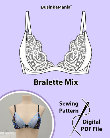 Sew Your Own Beginner-Friendly Bralette "Mix" With Easy DIY Sewing Pattern