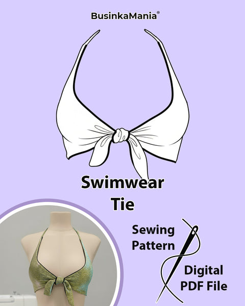 Reversible "Tie Front" Top Swimwear Pattern – Beginner-Friendly DIY