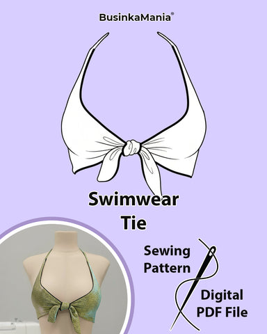 Reversible "Tie Front" Top Swimwear Pattern – Beginner-Friendly DIY