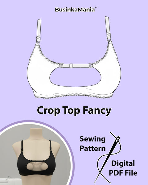 Make DIY Beginner-Friendly Crop-Top “Fancy” With Sewing Pattern