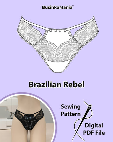 Выкройка бразильских трусов Rebel