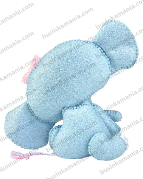 Padrão de costura de brinquedo de feltro elefante 3