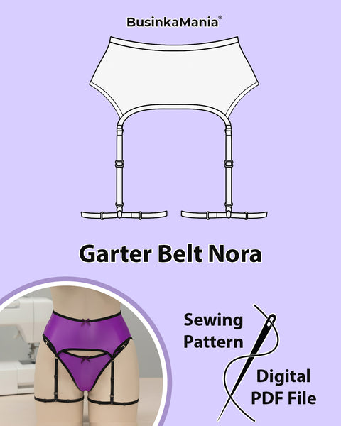 One-Piece Garter Belt Sewing Pattern