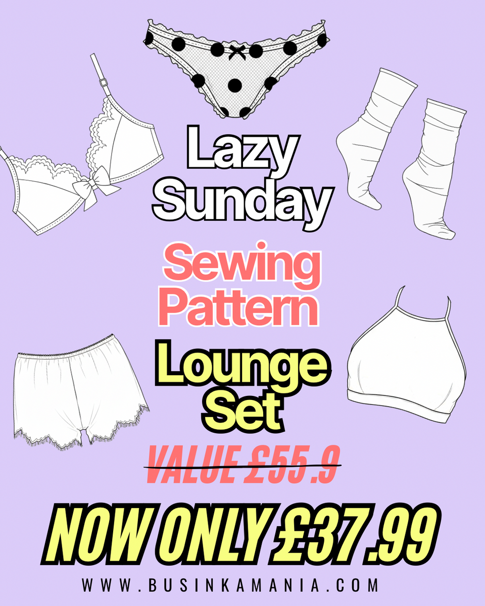 Lazy Sunday Lounge Sewing Pattern Set – BusinkaMania