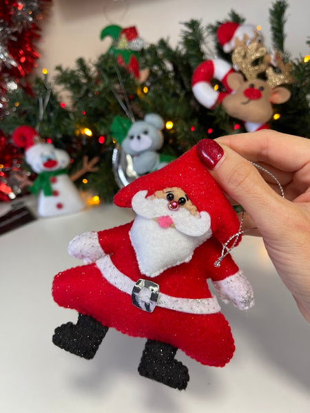Schnittmuster für Weihnachtsmann 3 Filzspielzeug