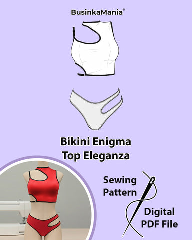 Set - Bikini Enigma + Top Eleganza - Sewing Pattern