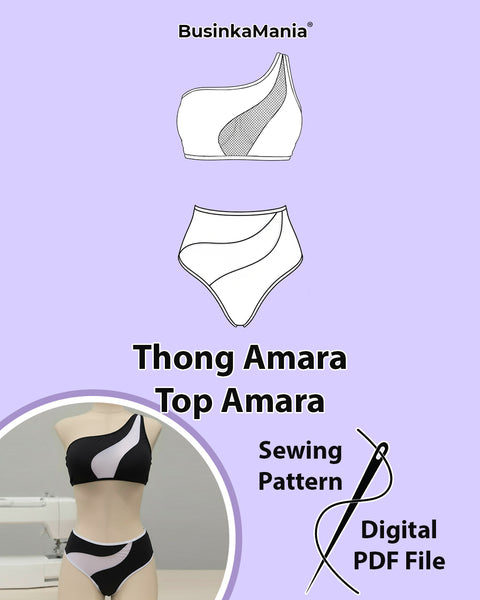 Set - Thong Amara + Top Amara - Sewing Pattern