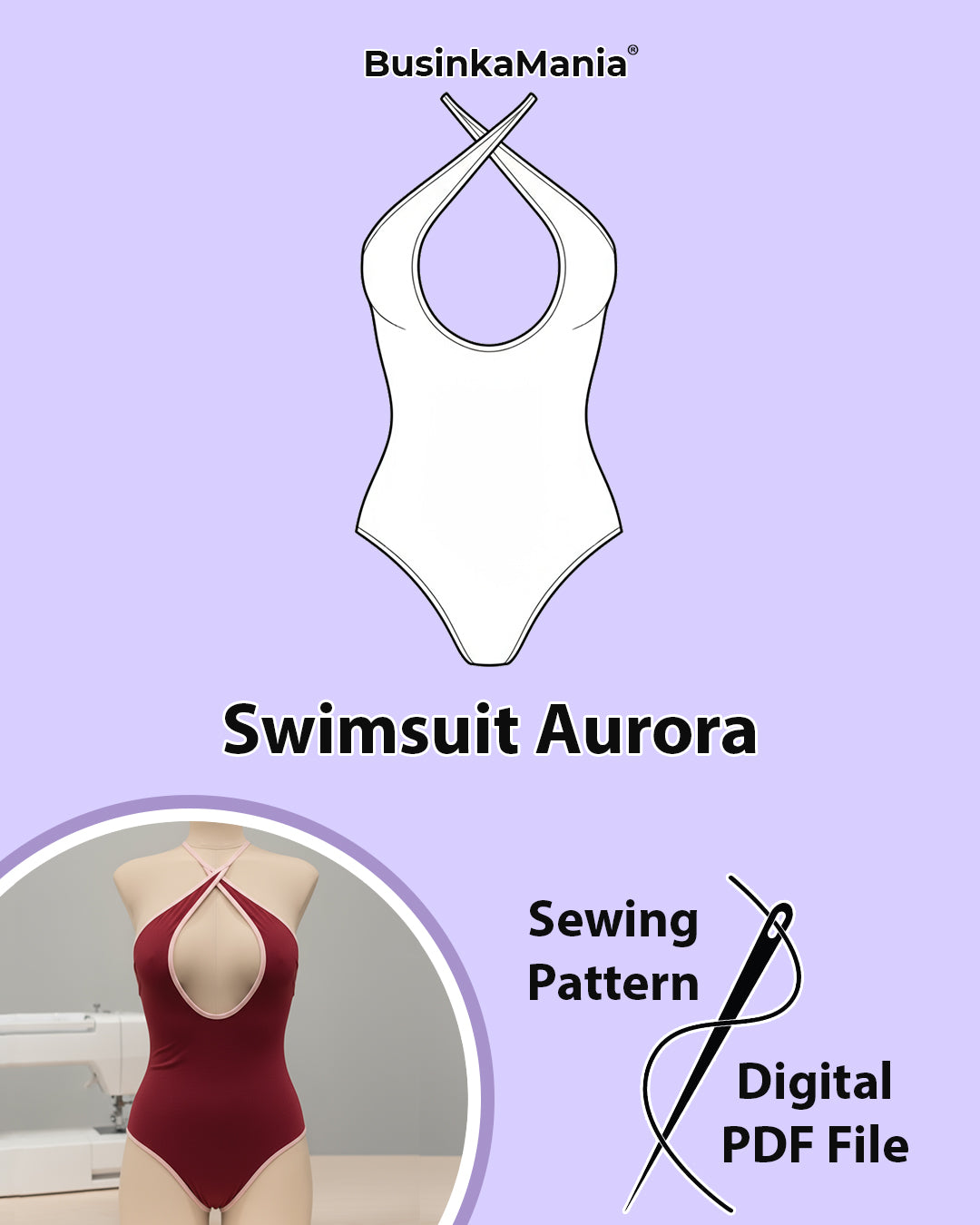 Swimsuit Bodysuit Aurora Sewing Pattern