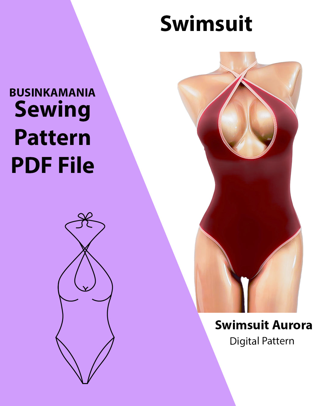 Swimsuit Bodysuit Aurora Sewing Pattern