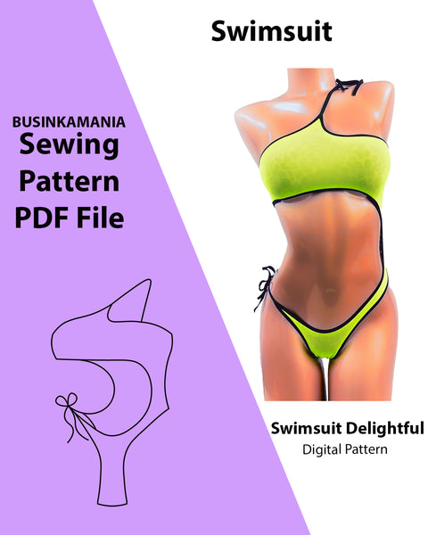 Swimsuit Bodysuit Delightful Sewing Pattern
