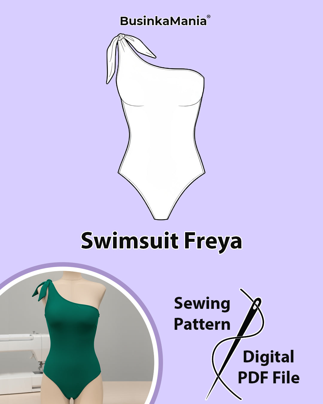 Swimsuit Design Pattern Swimsuit Bodysuit Delightful Sewing Pattern – BusinkaMania