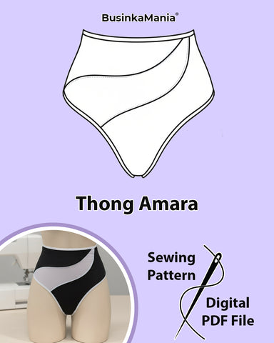 Patrón de costura tanga Amara