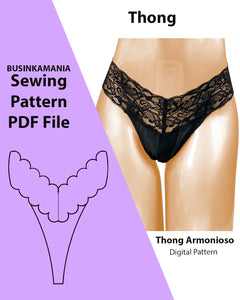 Thong Armonioso Sewing Pattern