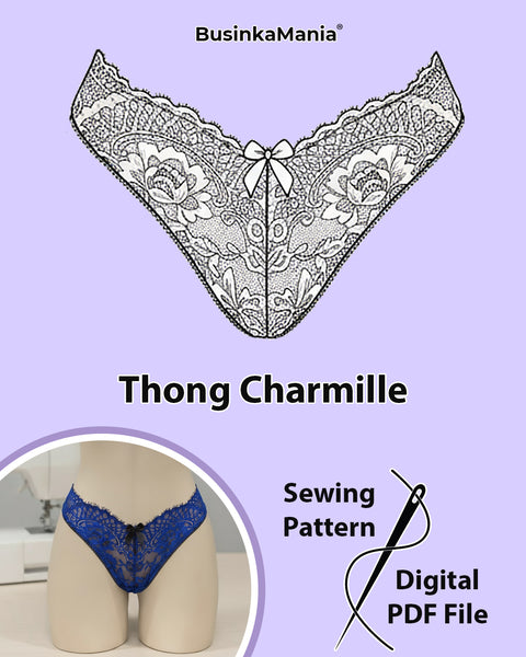 Tanga-Charmille-Schnittmuster