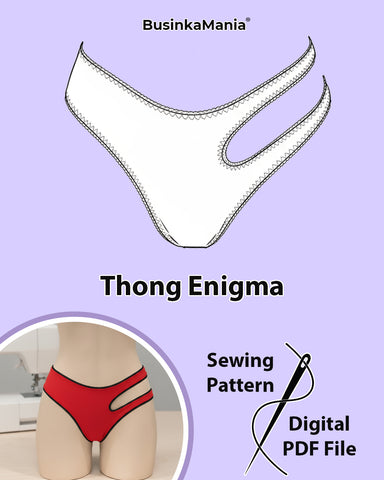 Patrón de costura Tanga Enigma