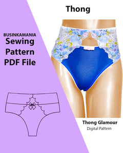 Thong Glamour Sewing Pattern – BusinkaMania