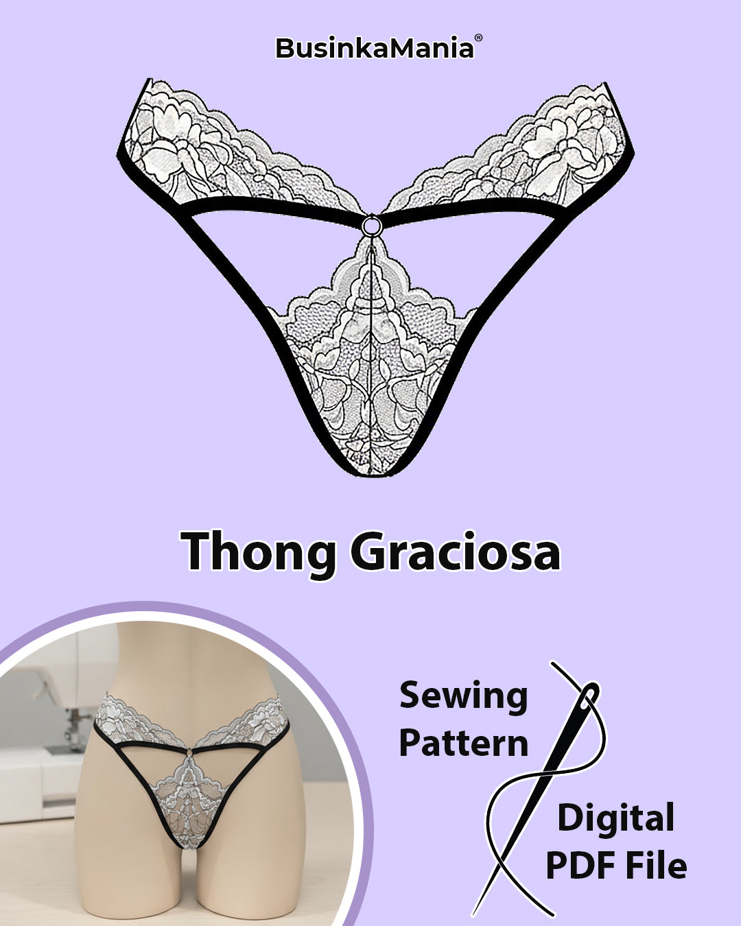 Выкройка стрингов Graciosa