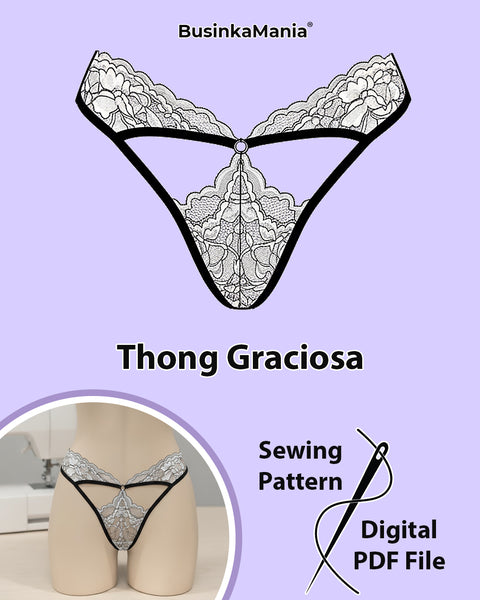 Выкройка стрингов Graciosa