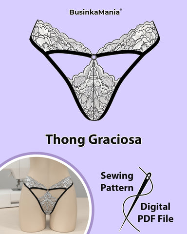 Выкройка стрингов Graciosa