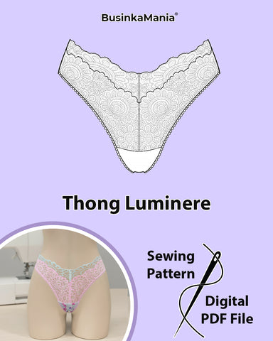 Patrón de costura de tanga Luminere