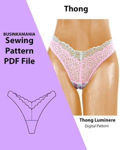 Thong Luminere Sewing Pattern