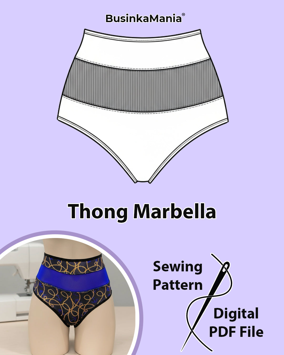 Tanga-Marbella-Schnittmuster