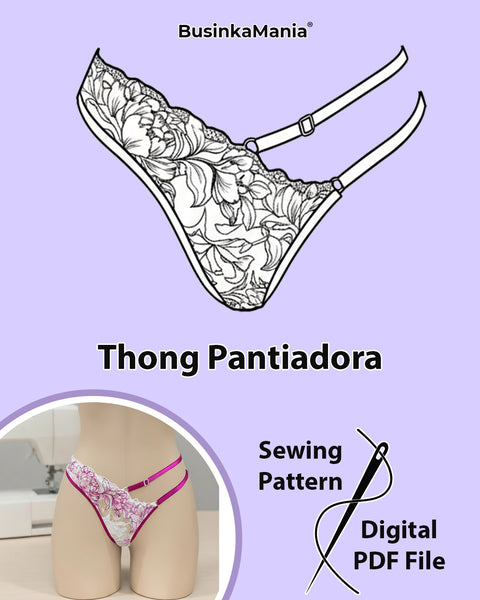 Выкройка стрингов Пантиадора