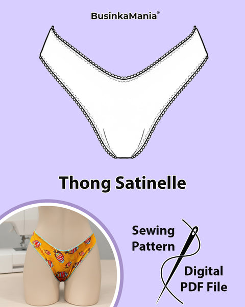 Tanga-Satinelle-Schnittmuster