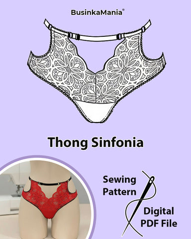 Patrón de costura tanga Sinfonia