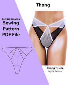 Thong Trileca Sewing Pattern – BusinkaMania