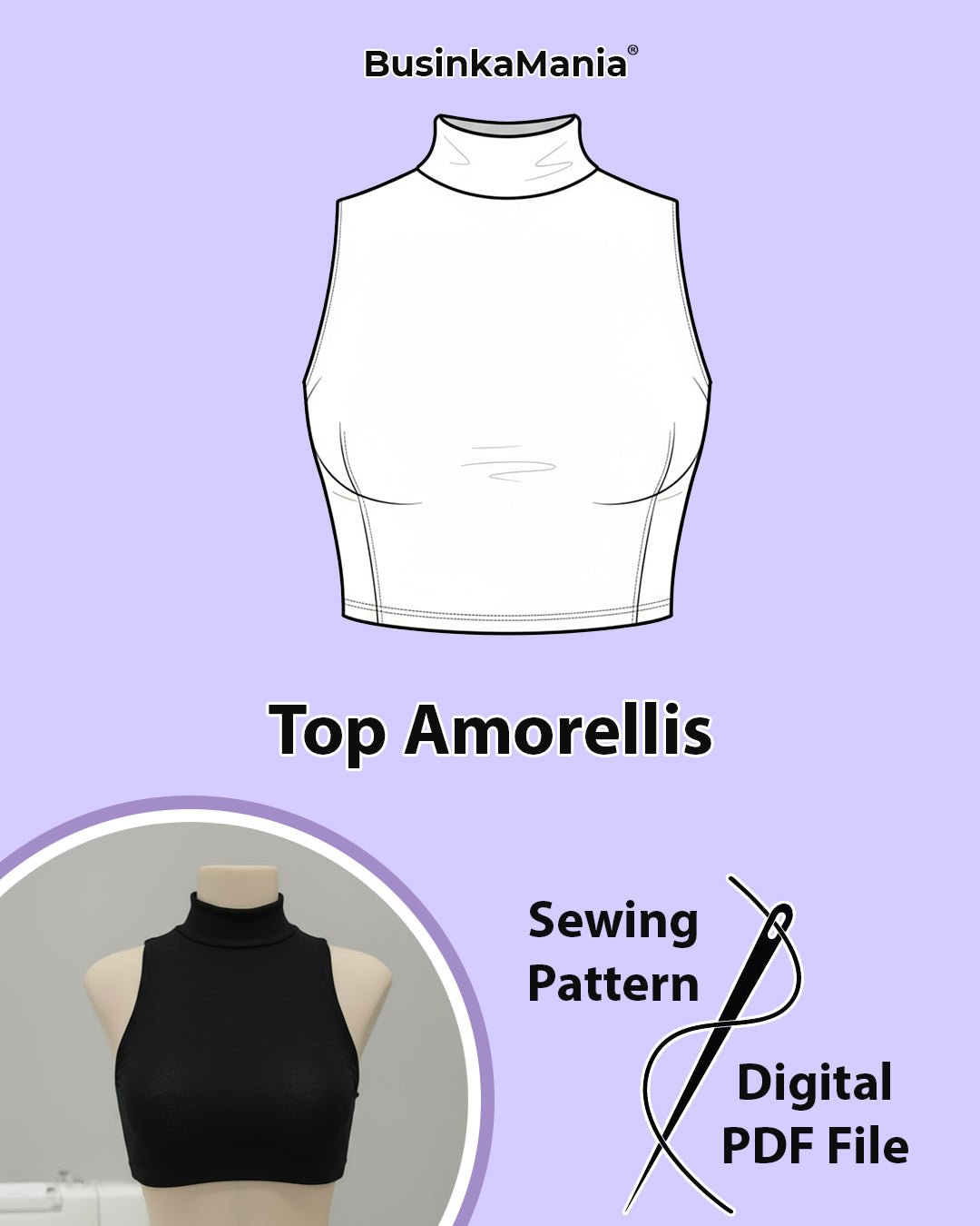 Top Amorellis Sewing Pattern