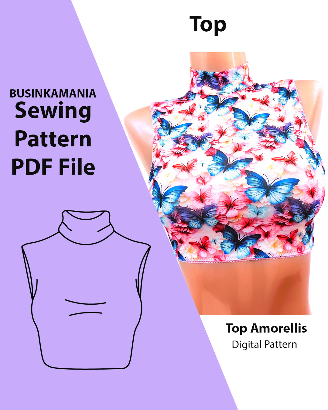 Top Amorellis Sewing Pattern