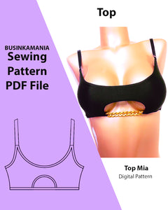 Top Mia Sewing Pattern