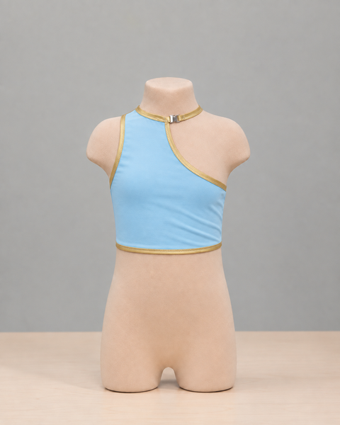 Girls’ Asymmetric Crop Top "Nonna" Sewing Pattern for Kids - PDF Download