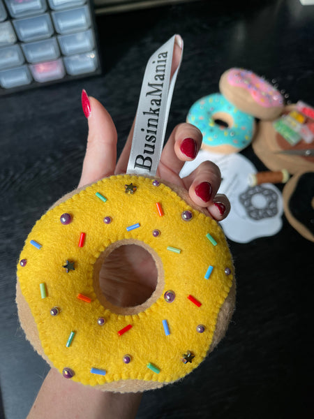 Handgefertigtes Donuts Nadelkissen