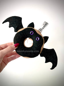 Donut de Morcego - 1 Padrão de Costura de Brinquedo de Feltro