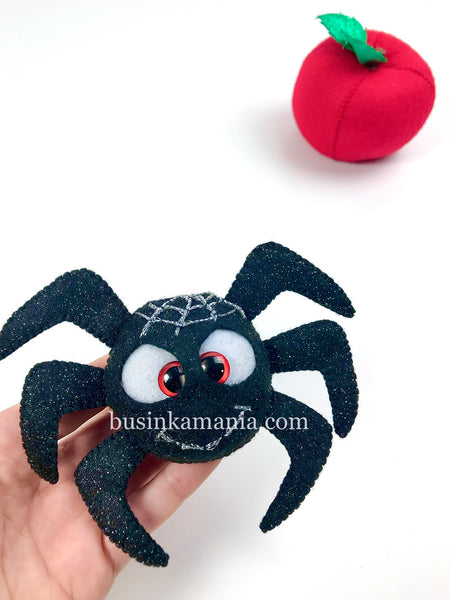 Padrão de costura de brinquedo de feltro Spider 1