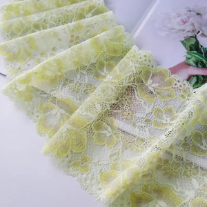 16cm Width Flower Elastic Lace Trim For Sewing Craft DIY Stretch Lace Fabric For Lingerie Bra And Clothes