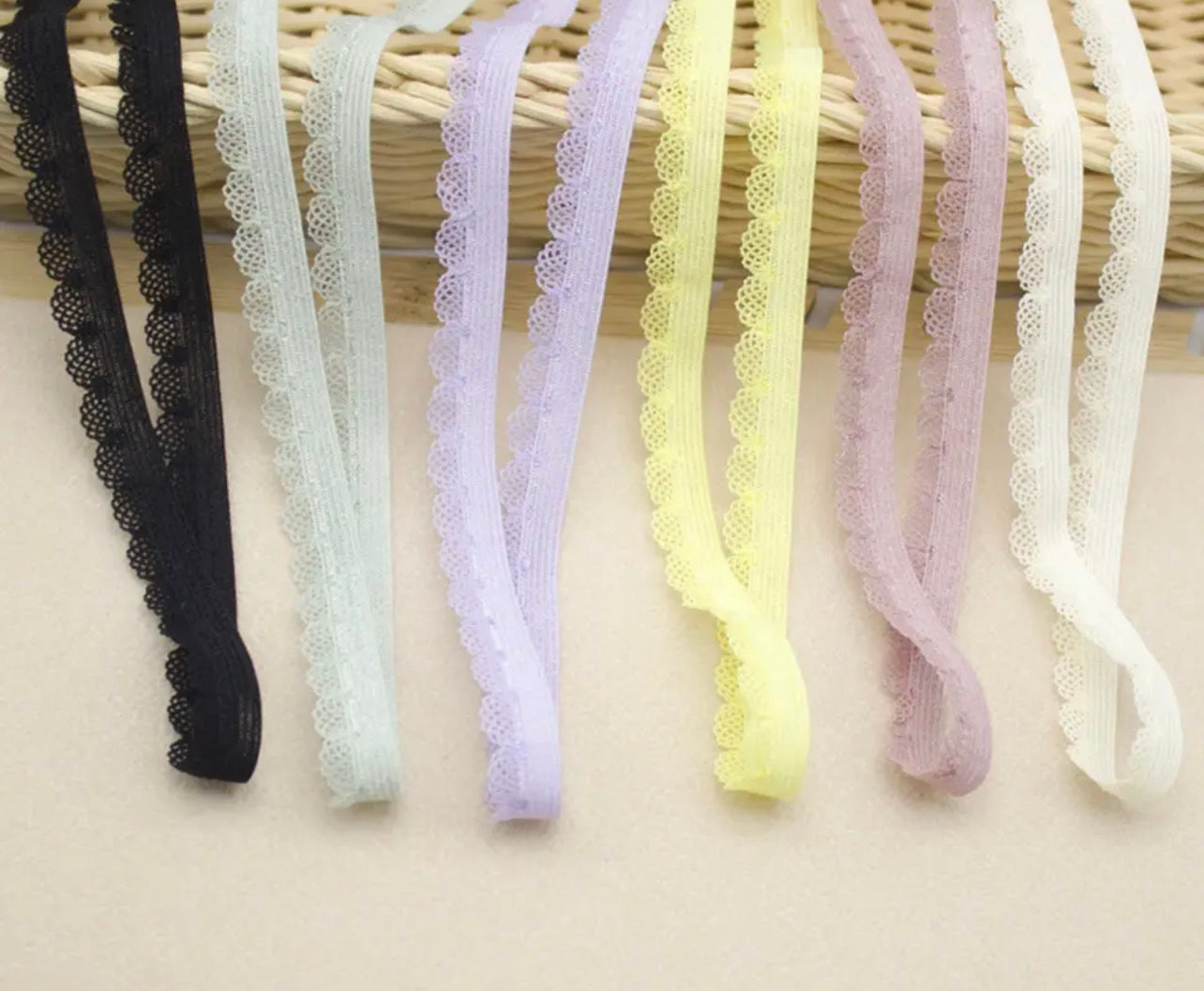 Small Shell Stretch Lace Elastic Band Soft Bra Belt DIY Lace Cloth Fabric for Clothing Accessories Sewing Patch