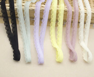 Small Shell Stretch Lace Elastic Band Soft Bra Belt DIY Lace Cloth Fabric for Clothing Accessories Sewing Patch