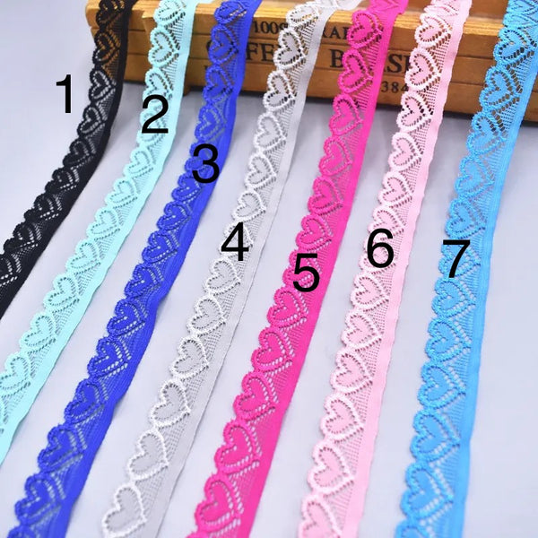Stretch Elastic Lace Ribbon Elastic Lace Trim DIY Crafts African Lace Fabric for Sewing Underwear Handicraft Accessories