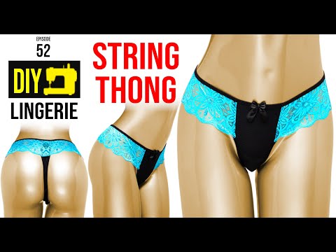 Patrón de costura digital de lencería String Thong - Cose tu tanga de lencería de ensueño - Descarga instantánea en PDF