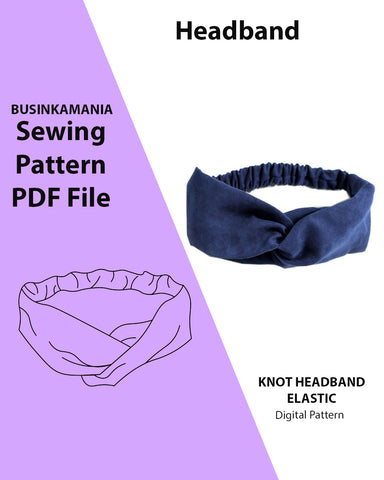Knot Headband Elastic Sewing Pattern