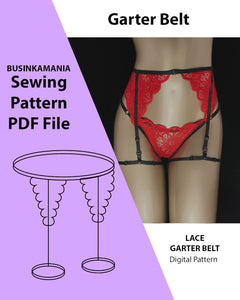 Lace Garter Belt Sewing Pattern